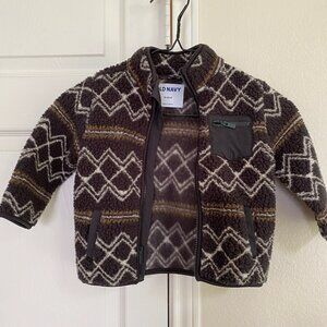 Old Navy Toddler NEW Sherpa Jacket Full Zip Coat